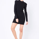 High Neck Knit Dress