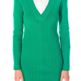 Power Shoulder Mini Knit Dress
