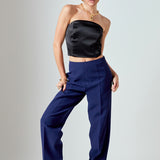 Zip up Suit Trousers
