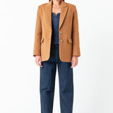 Single Breasted Oversized Blazer