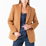 Single Breasted Oversized Blazer