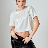 Sequins Cropped Top