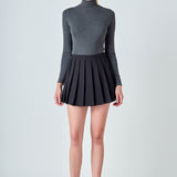 Pleated Mini Skort