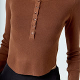 Shoulder Pad Knit Top