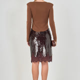 Shoulder Pad Knit Top