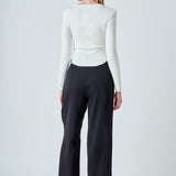 Shoulder Pad Knit Top