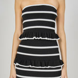 Striped Tube Knit Mini Dress