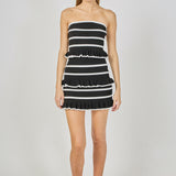 Striped Tube Knit Mini Dress