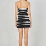 Striped Tube Knit Mini Dress