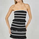 Striped Tube Knit Mini Dress