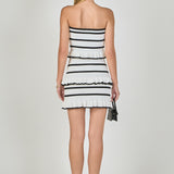 Striped Tube Knit Mini Dress
