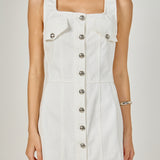 Denim Button Up Mini Dress