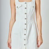 Denim Button Up Mini Dress