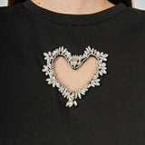 T-Shirt with Heart Cutout