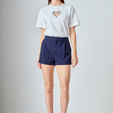 T-Shirt with Heart Cutout