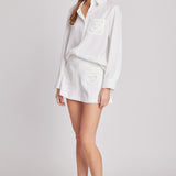 Net Pocket Button Up Shirt