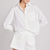 Net Pocket Button Up Shirt