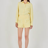 Net Pocket A-Line Shorts