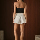 Net Pocket A-Line Shorts
