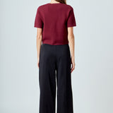 Short Sleeve Jewel Button-Up Cardigan