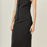 Choker Tie Midi Dress