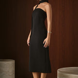 Choker Tie Midi Dress