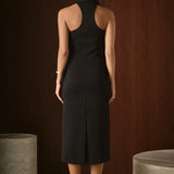 Choker Tie Midi Dress