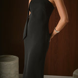 Choker Tie Midi Dress