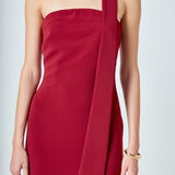 Choker Tie Midi Dress