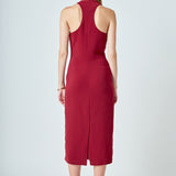 Choker Tie Midi Dress
