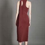 Choker Tie Midi Dress