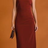 Choker Tie Midi Dress