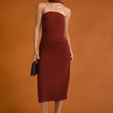 Choker Tie Midi Dress