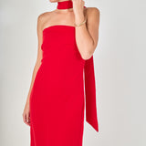 Choker Tie Midi Dress
