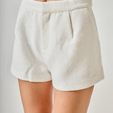Textured Wide Leg Shorts