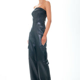 Tube Top Cargo Jumpsuit