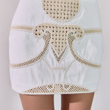 Embroidered Mini Skirt
