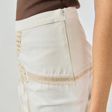 Embroidered Mini Skirt