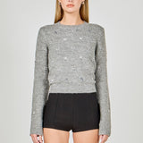 Bead Embellished Sweater