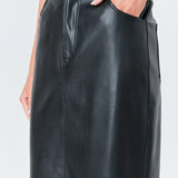 Faux Leather Maxi Skirt