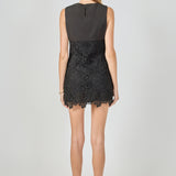Lace Combo Mini Dress