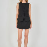 Vest Skort Romper
