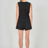 Vest Skort Romper