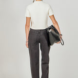 Jewel Buttoned Cropped Knit Top