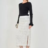 Ruffled Cuff Knit Top