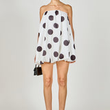 Polka Dot Bubble Mini Dress