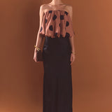 Polka Dot Bubble Tube Top