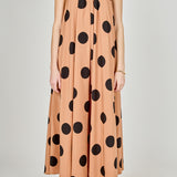 Polka Dot Halter Neck Maxi Dress