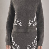 Floral Embroidered Sweater