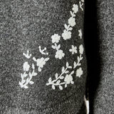Floral Embroidered Sweater